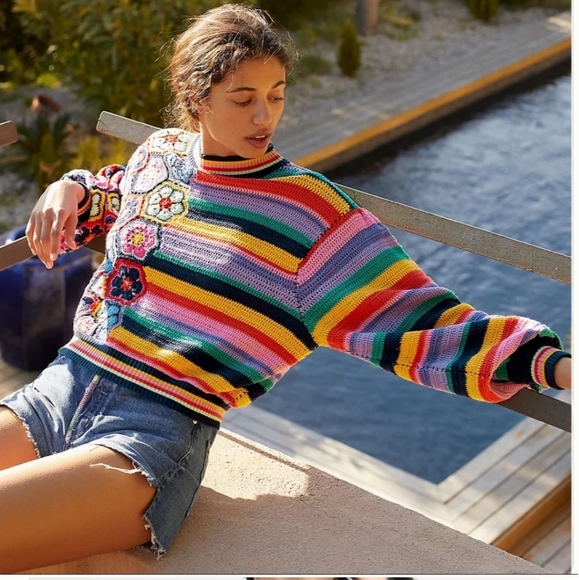 Farm Rio Crochet Sweater - Picture 3 of 9